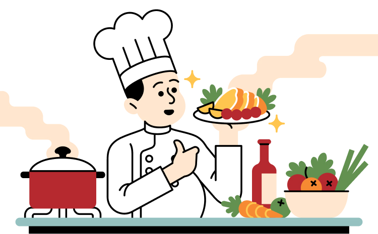 Món ăn ngon miệng & đầy đặn